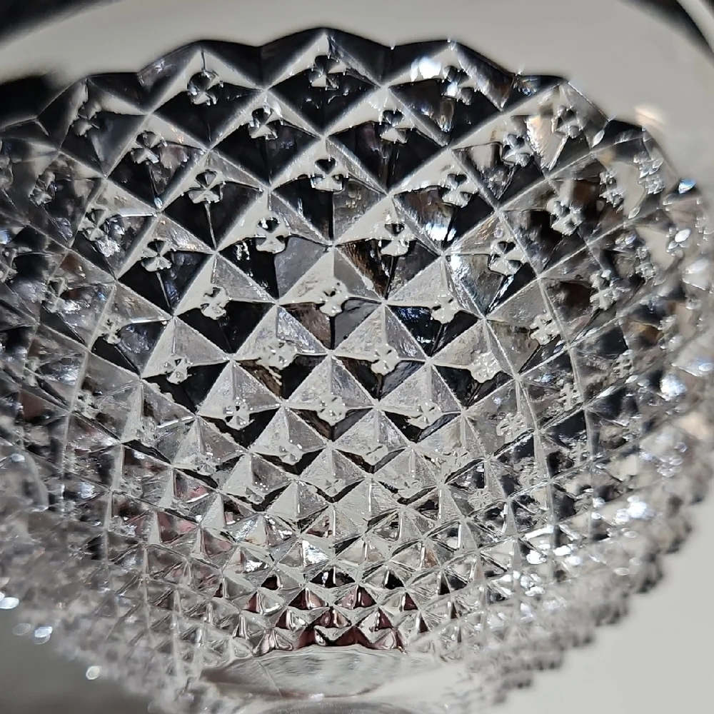 VTG Westmoreland English Hobnail Clear Square Base Cocktail Glasses, Set of 2
